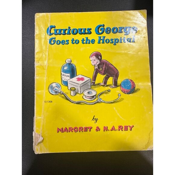 Vintage Curious George 5 book bundle-“curious George goes to school” - Picture 5 of 16